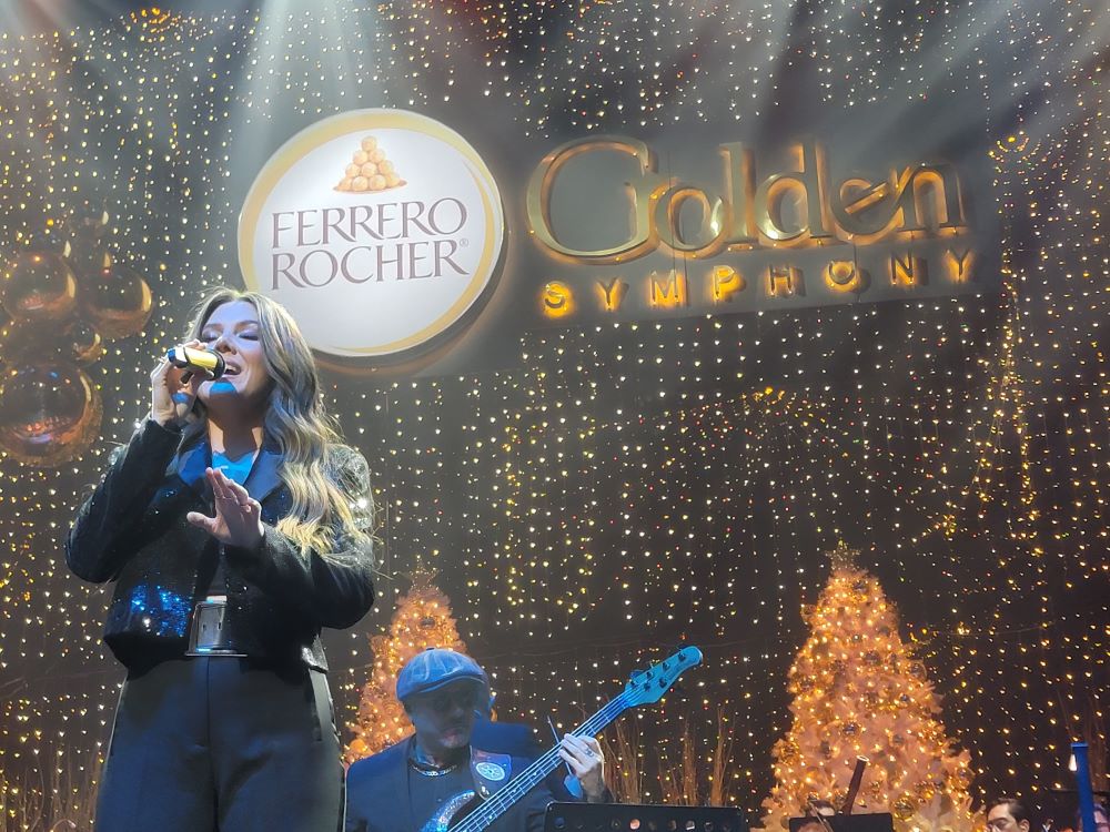 Golden Symphony, Jesse & Joy en el concierto de Gala de Ferrero Rocher, en León Guanajuato