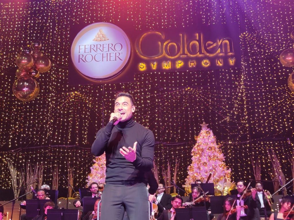 Golden Symphony, Carlos Rivera en el concierto de Gala de Ferrero Rocher
