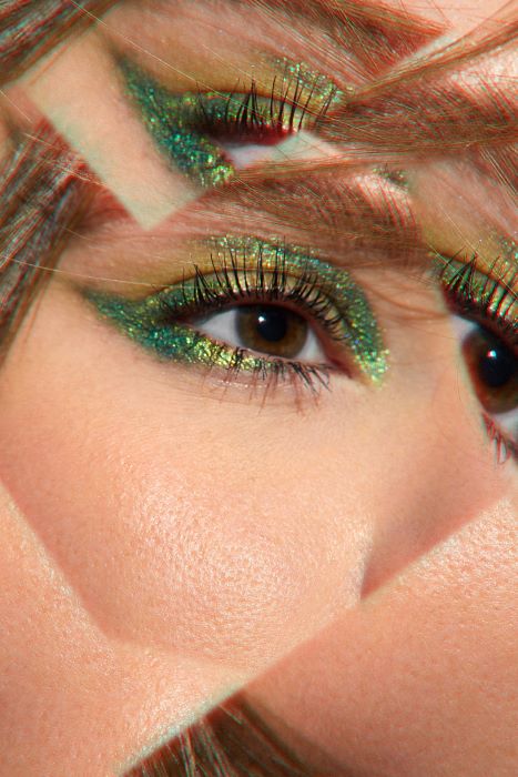Make up para ojos color verde, de Sheglam