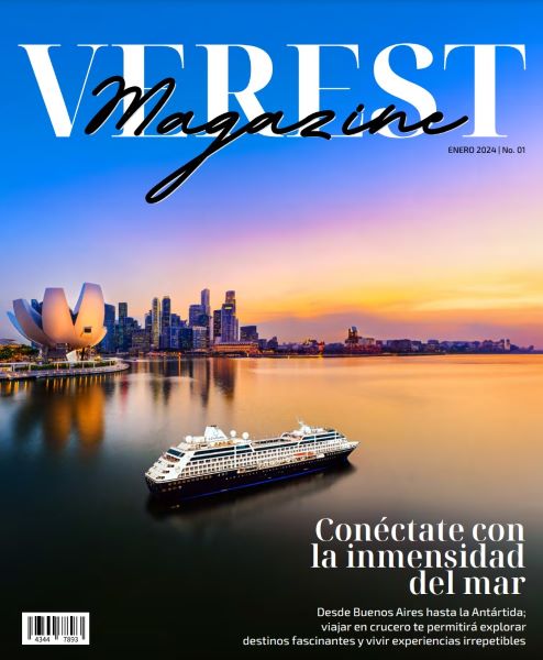 La Revista: Verest Magazine, edición enero 2024, en portada Azamara Cruises