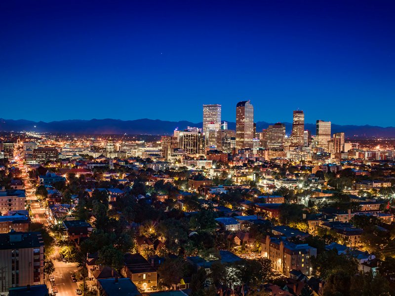 Denver Skyline Night
