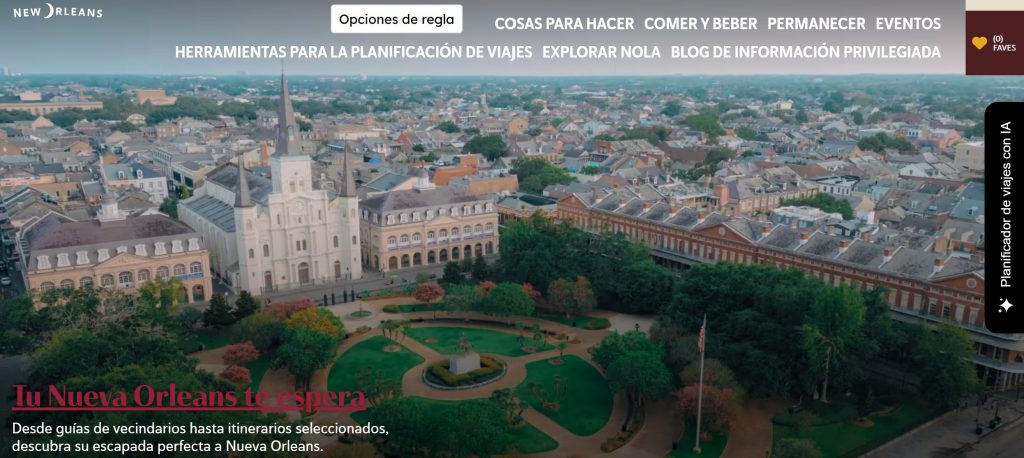 Con el planificador de viajes con ayuda de la IA conocerás todo Nueva Orleans