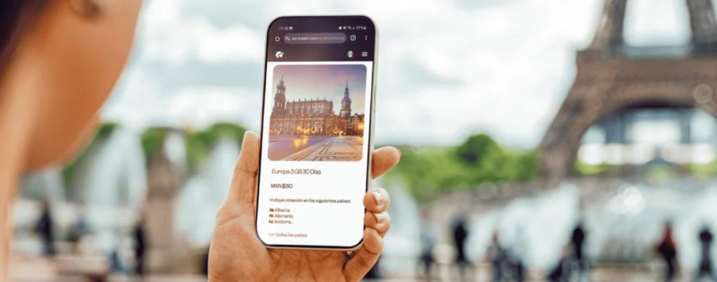 Con la nueva eSIM de Aeroméxico te mantendrás conectado a internet durante todo tu viaje por el mundo.