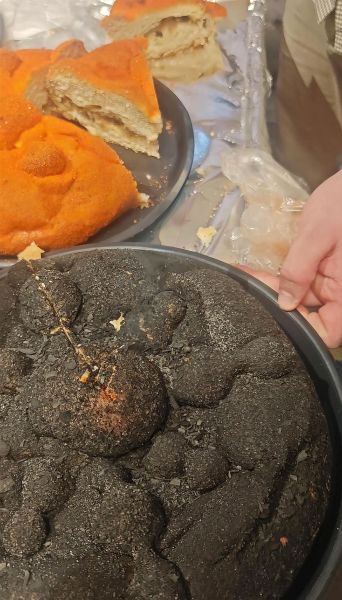 Pan de muerto en panadería Tahona Boutique de Pan, en la Ciudad de México