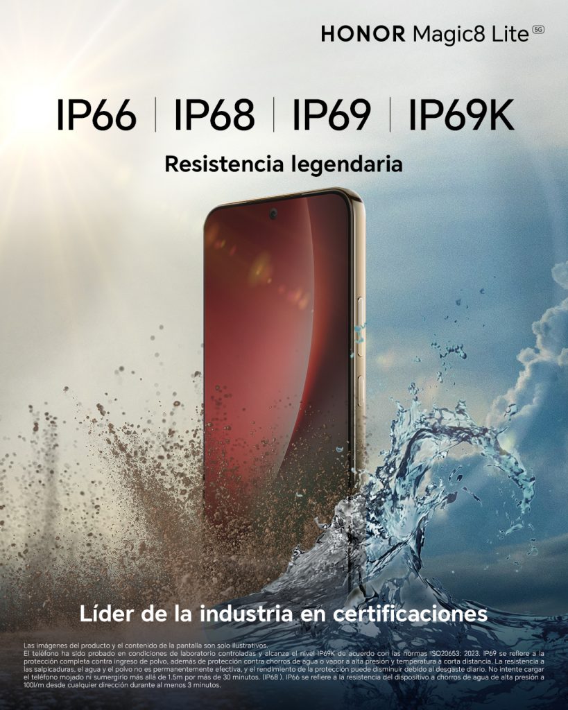 HONOR Magic8 Lite resistencias IPs