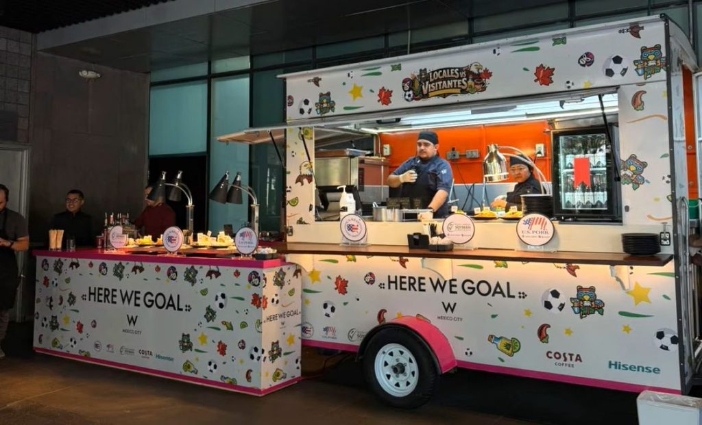 Here We Goal te llevará a vivir la fiebre mundialista de una manera distinta en el Foodtruck del W Mexico City, en Polanco