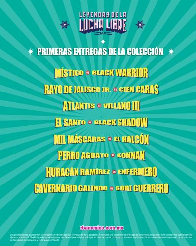Conoce las primeras entregas de la colección Leyendas de la Lucha Libre.