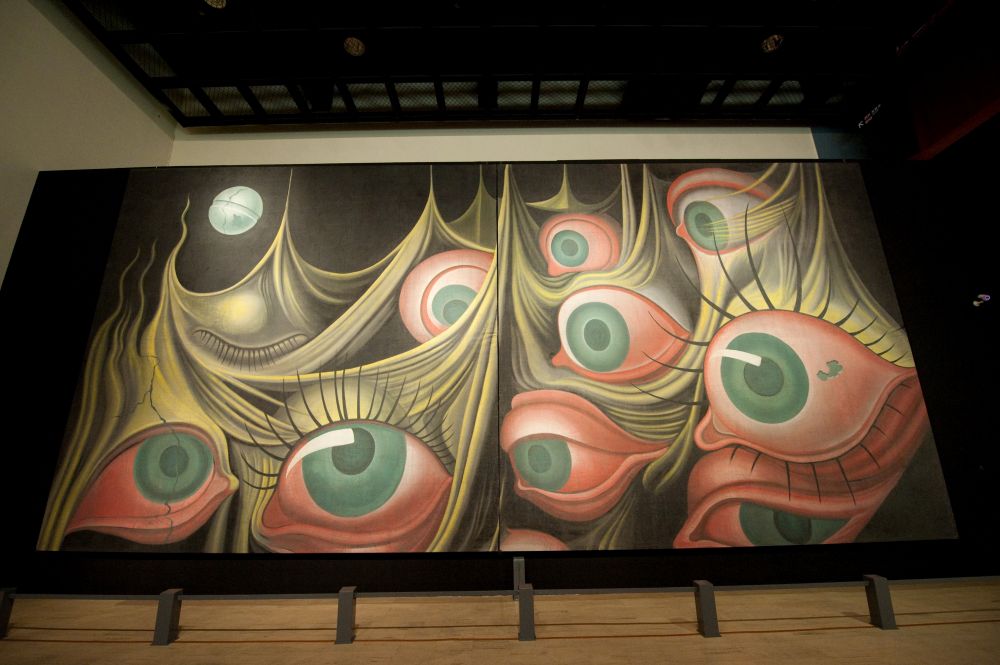 Spellbound, obra de Dalí, en la exposición: Dali, Escenografía de un sueño en la Ciudad de México.