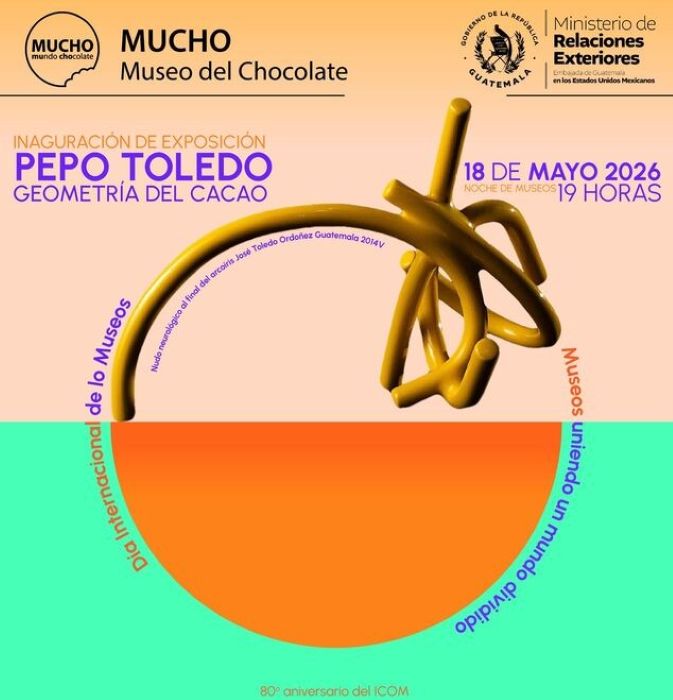 Exposición Geometría del Cacao de Pepe Toledo.