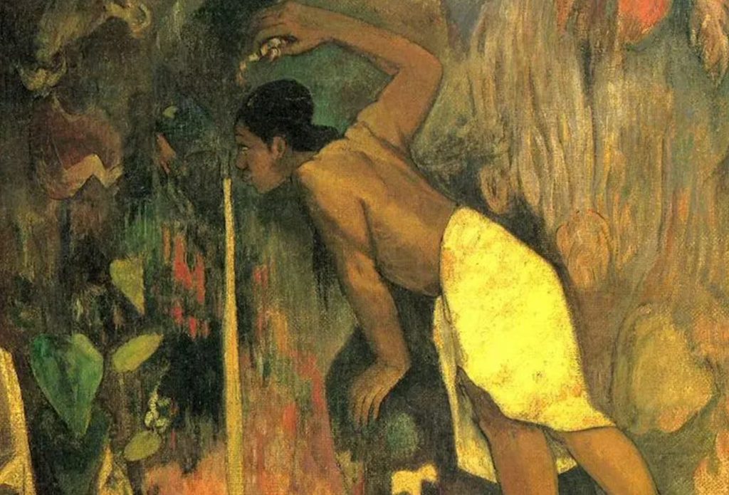 Obra Papa Moe del pintor postimpresionista Paul Gauguin