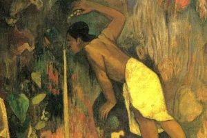 Obra Papa Moe del pintor postimpresionista Paul Gauguin