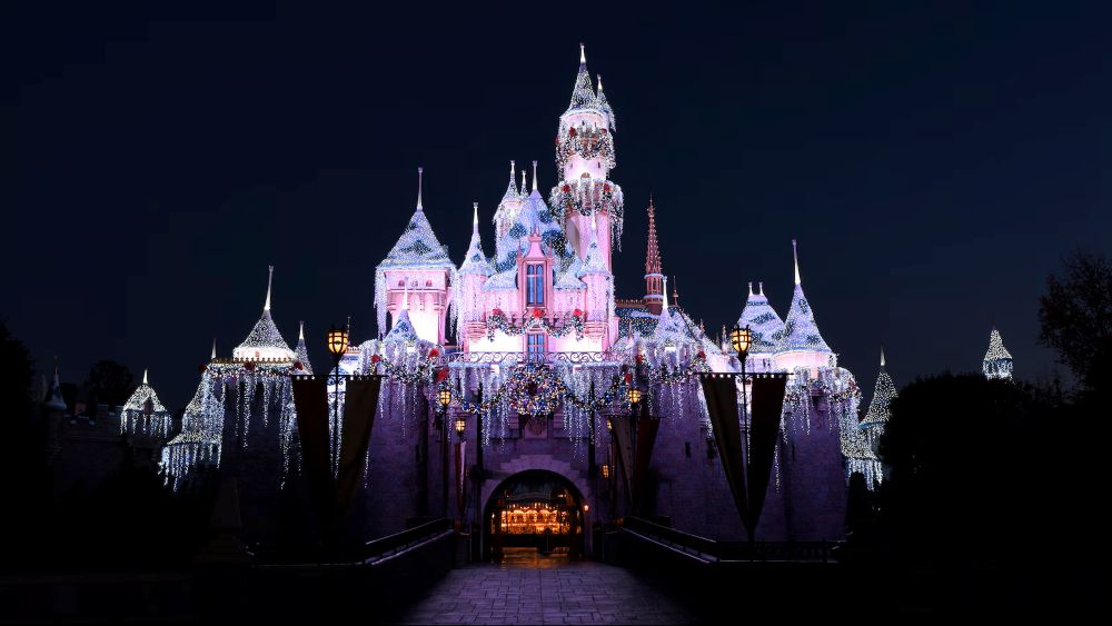 Disneyland Navidad castillo