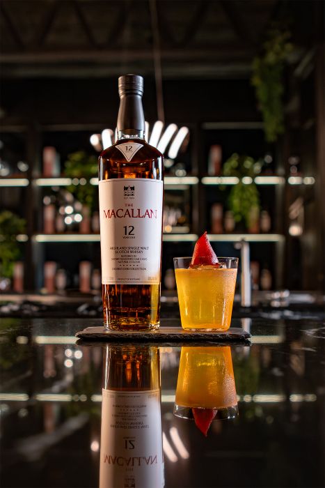 Poached Pear el coctel creado entre The Macallan y Handshake Speakeasy