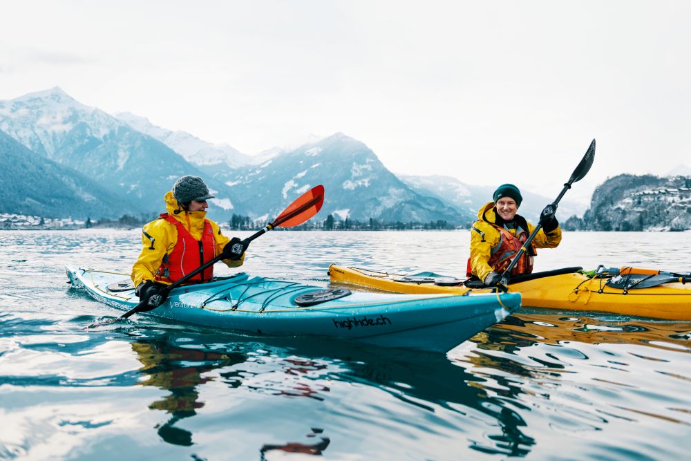 Winter Kayak on Lake Brienz 1