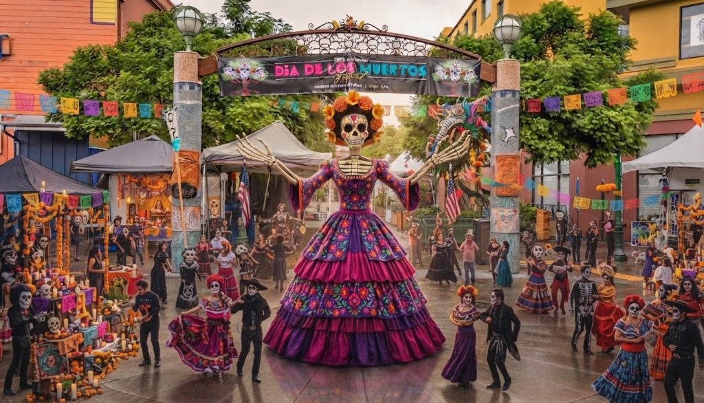 día de muertos catrina monumental en Oakland