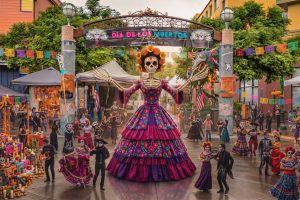 día de muertos catrina monumental en Oakland