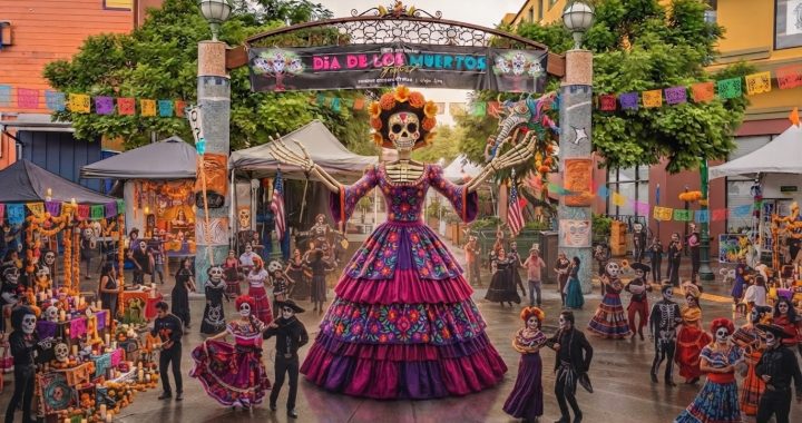 día de muertos catrina monumental en Oakland