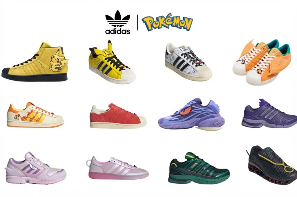 Pokemon Adidas Originals 30th Aniversario sneaker collection