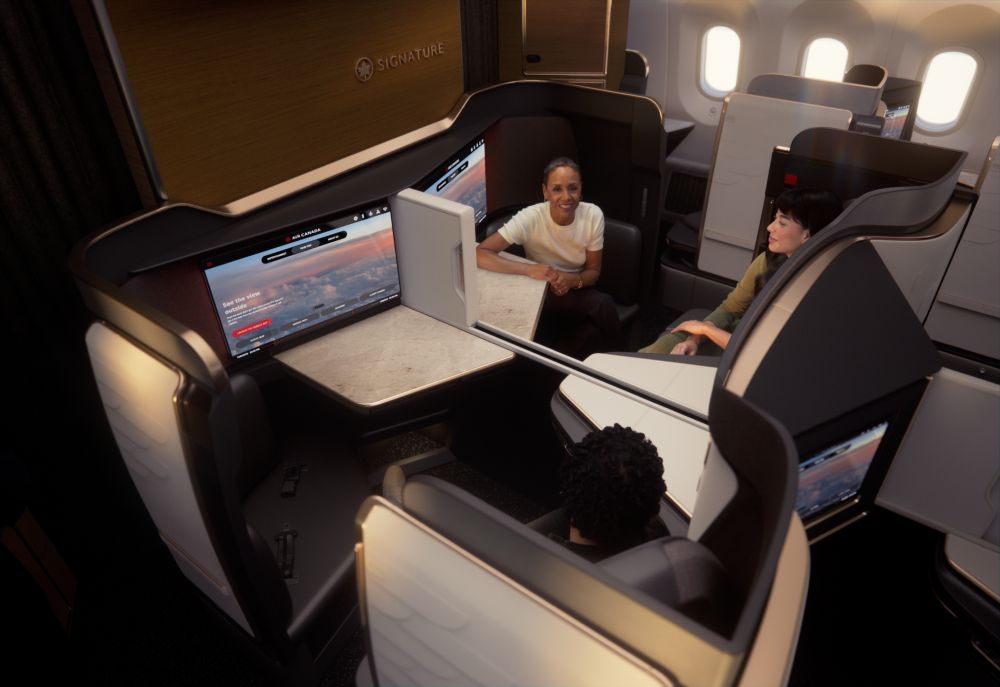 Suites exclusivas Glowing Hearted Air Canadá Business Class (1)