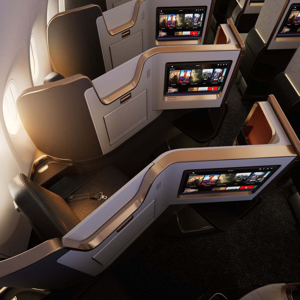 Suites exclusivas Glowing Hearted Air Canadá Business Class (2)