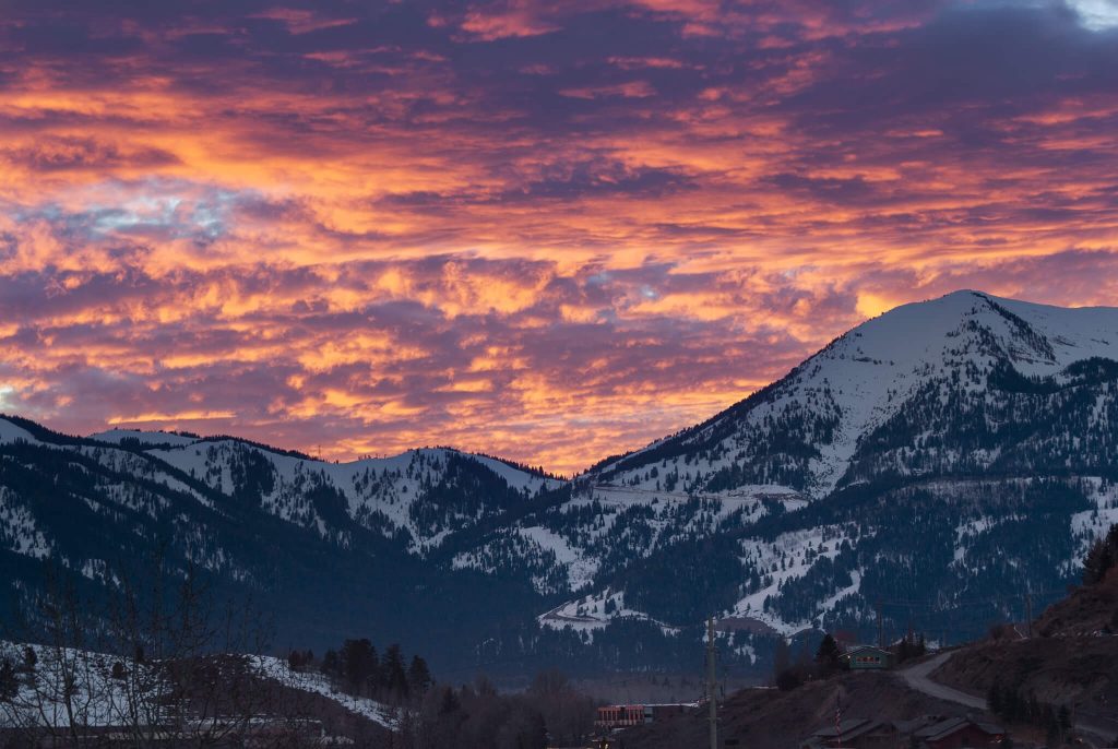 Sunset-over-the-Pass Jackson Hole