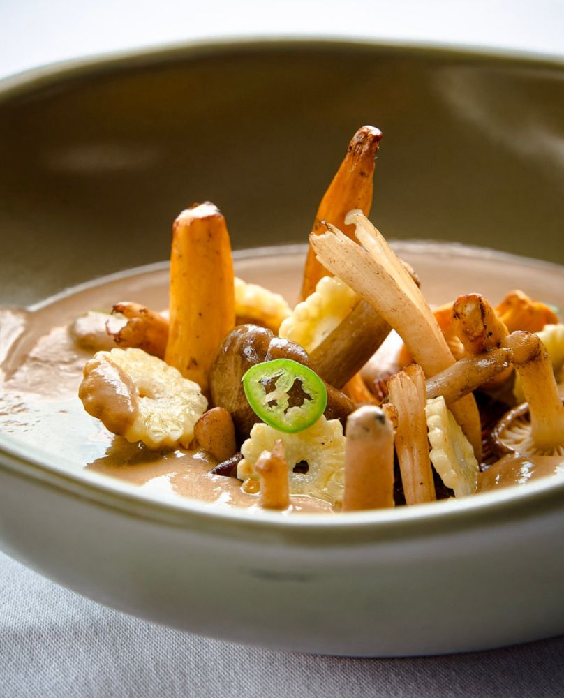 sopa de hongos