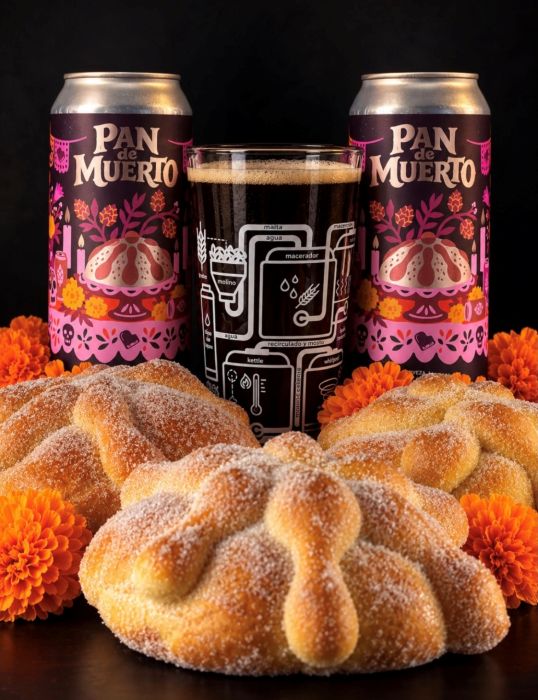 Cerveza con Pan de Muerto de Falling Piano, edición limitada.